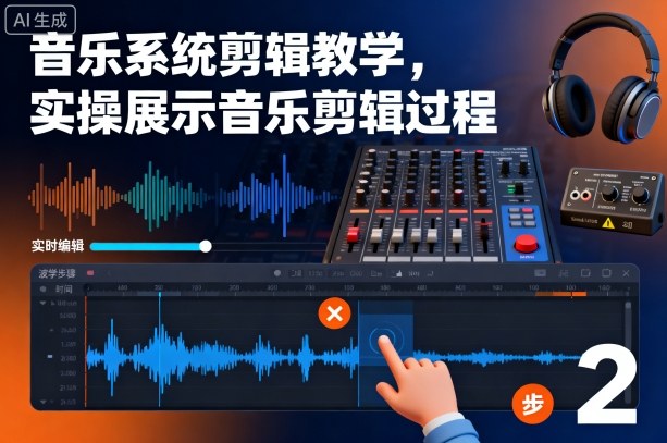 音乐系统剪辑教学,实操展示音乐剪辑过程-37网创