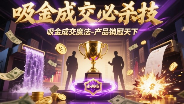 吸金成交必杀技，吸金成交魔法-产品销冠天下-37网创