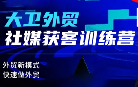 大卫老师·外贸社媒获客独家训练营(更新)-37网创